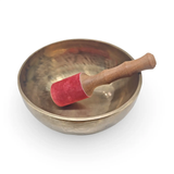 Singing bowl by Pür Sérénité, handmade copper 8-inch with wooden mallet