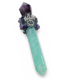 Stone - Athame - Fluorite with Amethyst