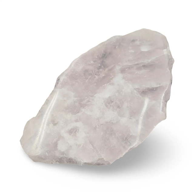Raw crystal stone on a white background