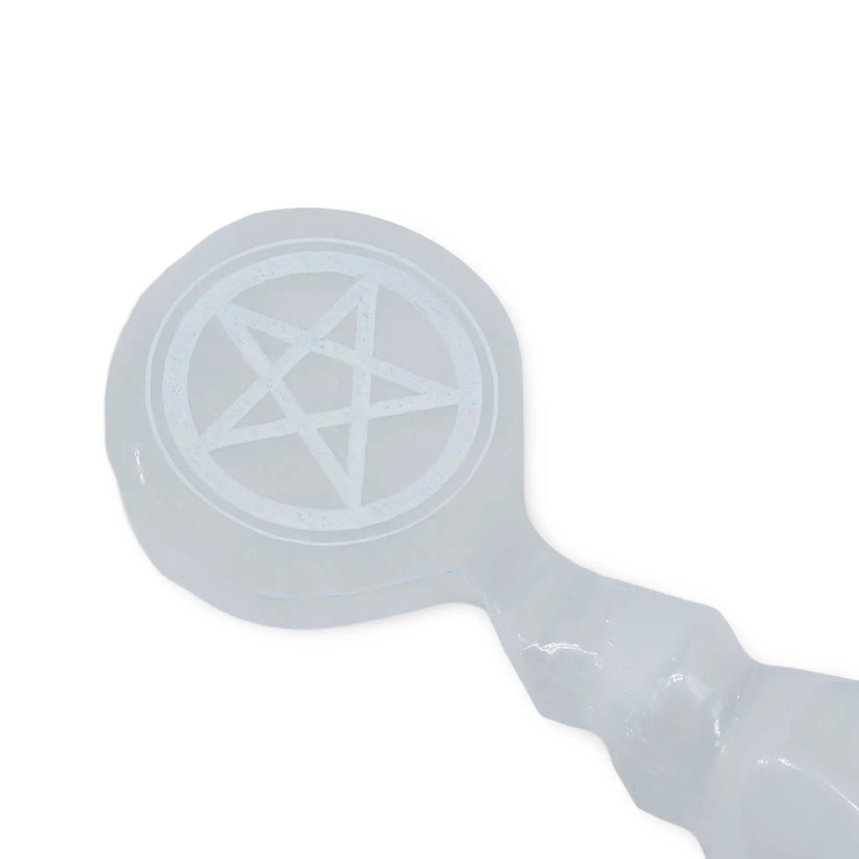 Stone - Athame - Selenite with Pentacle