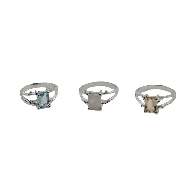 Ring - 925 Sterling Silver - Square Shape