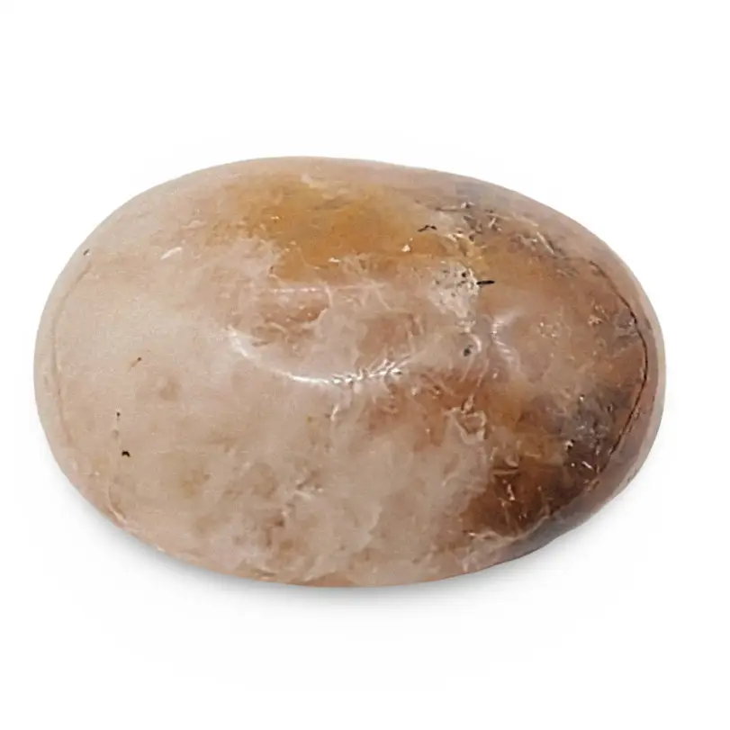 Palm Stone - Yellow Hematoide Quartz - Tumbled - 71g