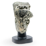 Spirit Animal - Carved Stone - Pyrite from Peru - Eagle Head on Onyx Base