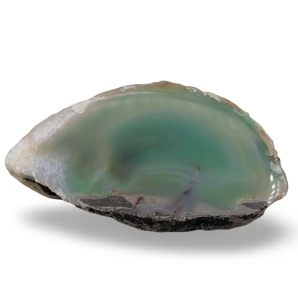 Stone - Green Agate Slice - 254g Specimen