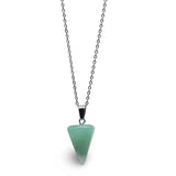 Necklace - Mini Cone - Green Aventurine
