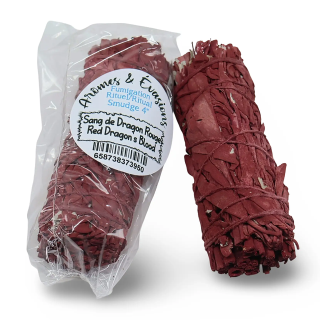 Smudging Incense Stick - Sage & Red Dragons Blood - 4"