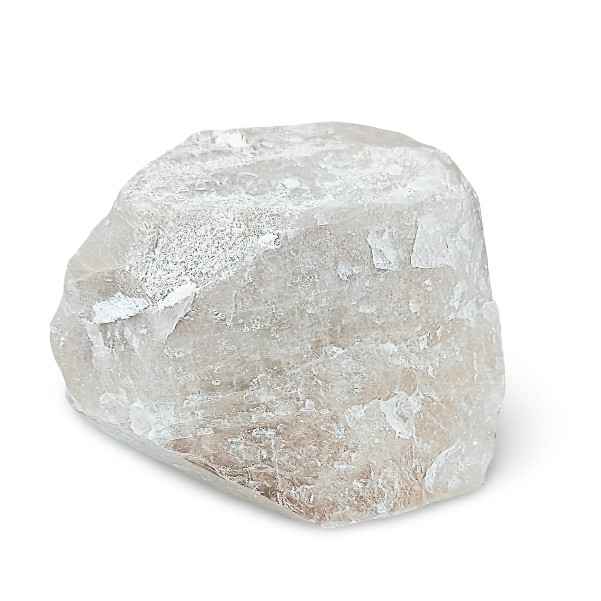 Stone Lepidolite in Quartz Matrix specimen, beige-white rock, 1470g