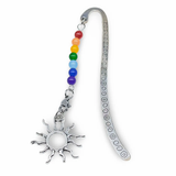 Bookmarks - Natural Malaysia Jade Bead - Alloy Hook Style Sun