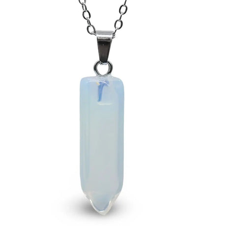 Necklace - Bullet Point - Gemstone Pendant Opalite