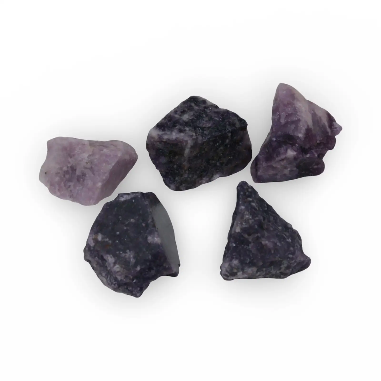 Stone - AAA Lepidolite - Rough – Natural Specimens (20–38g Each) - Pür Sérénité