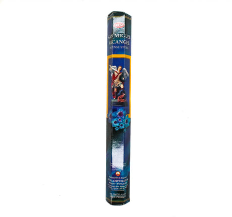 Incense sticks by HEM, San Miguel Arcangel in blue packaging, 20-stick pack